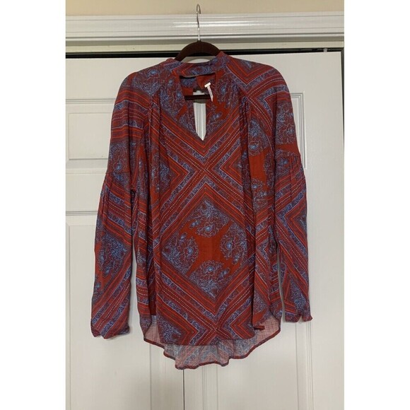 Free People Walking On A Dream Tunic Boho Peasant M (DD21) - Picture 1 of 8